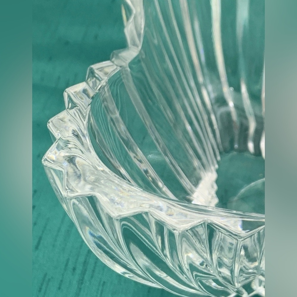 Vintage Crystal Glassware Mikasa Lydia Tulip Dish Elegant Home Decor Clear Glass - Picture 8 of 12